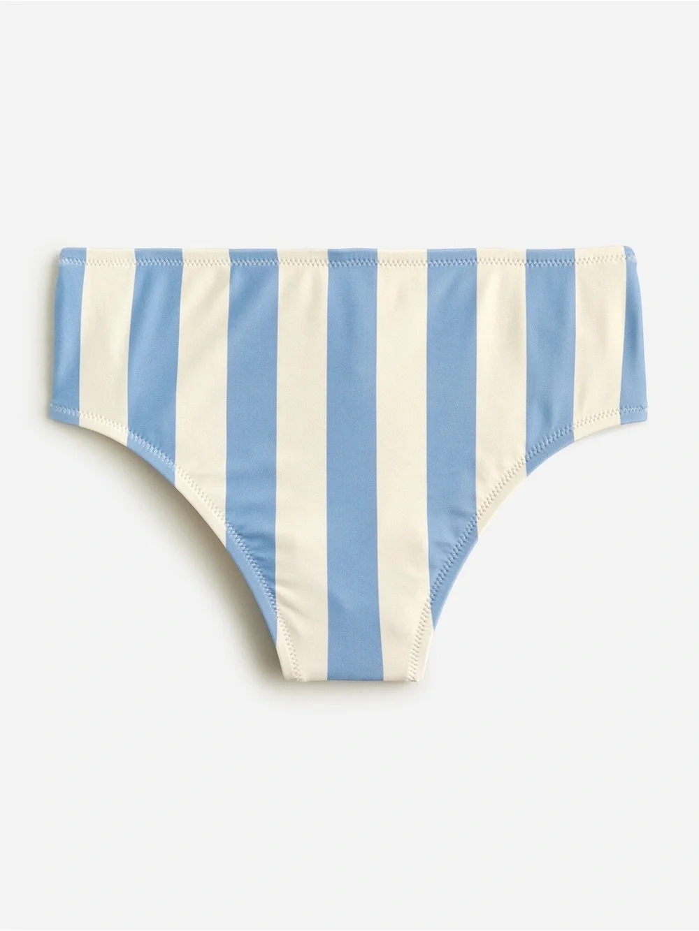 J Crew Blue White Fairfax Stripe Bikini Top & High-rise bottoms Size Small
